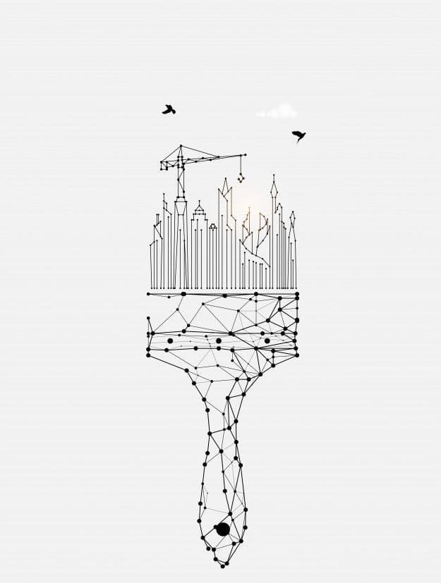 Creative construction brush